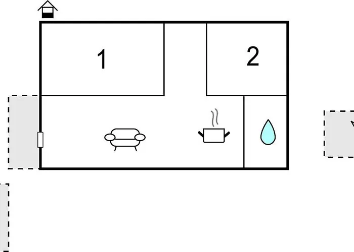 2 Bedroom Cozy In *